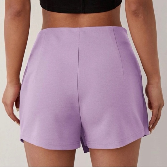 SHEIN SXY Solid Split Front Skort in Lilac Purple - Picture 4 of 4